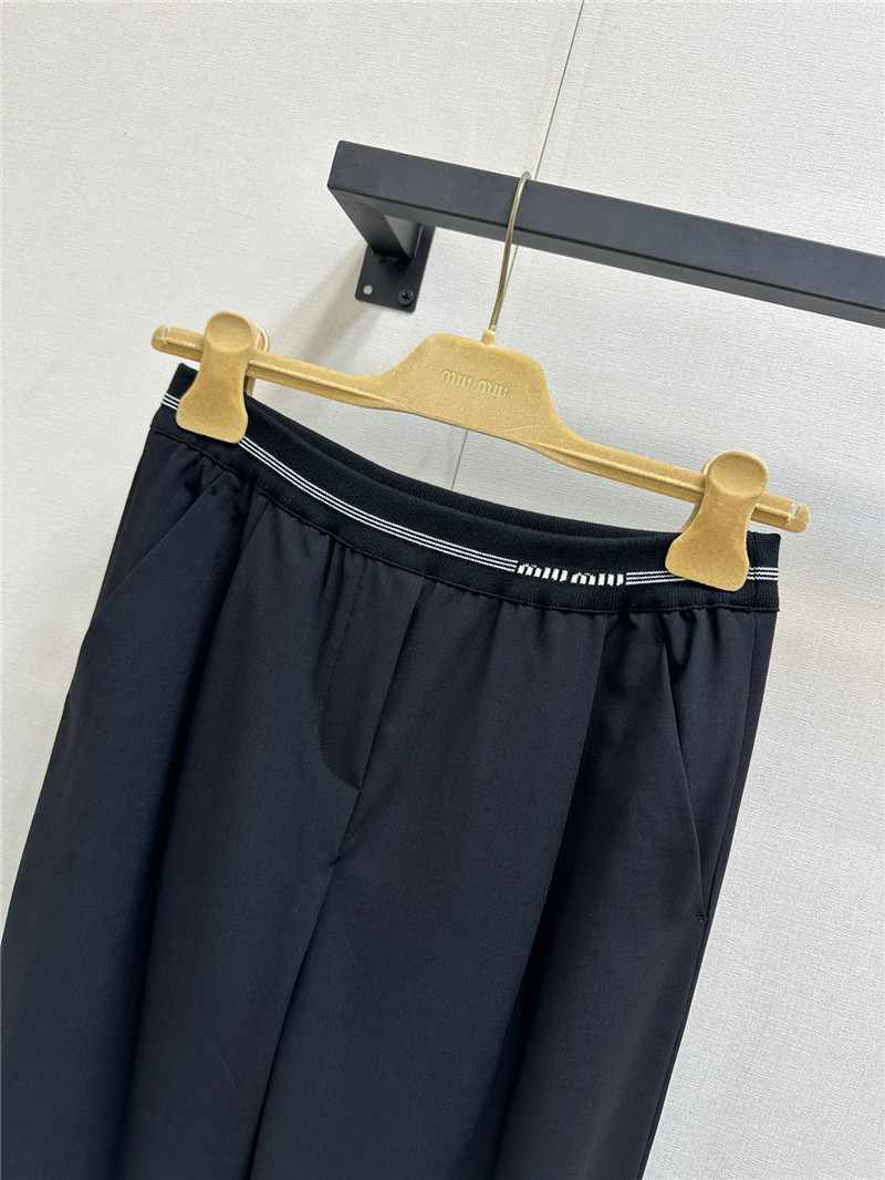 M1um1u high waist wide leg trousers replica d&g clothing