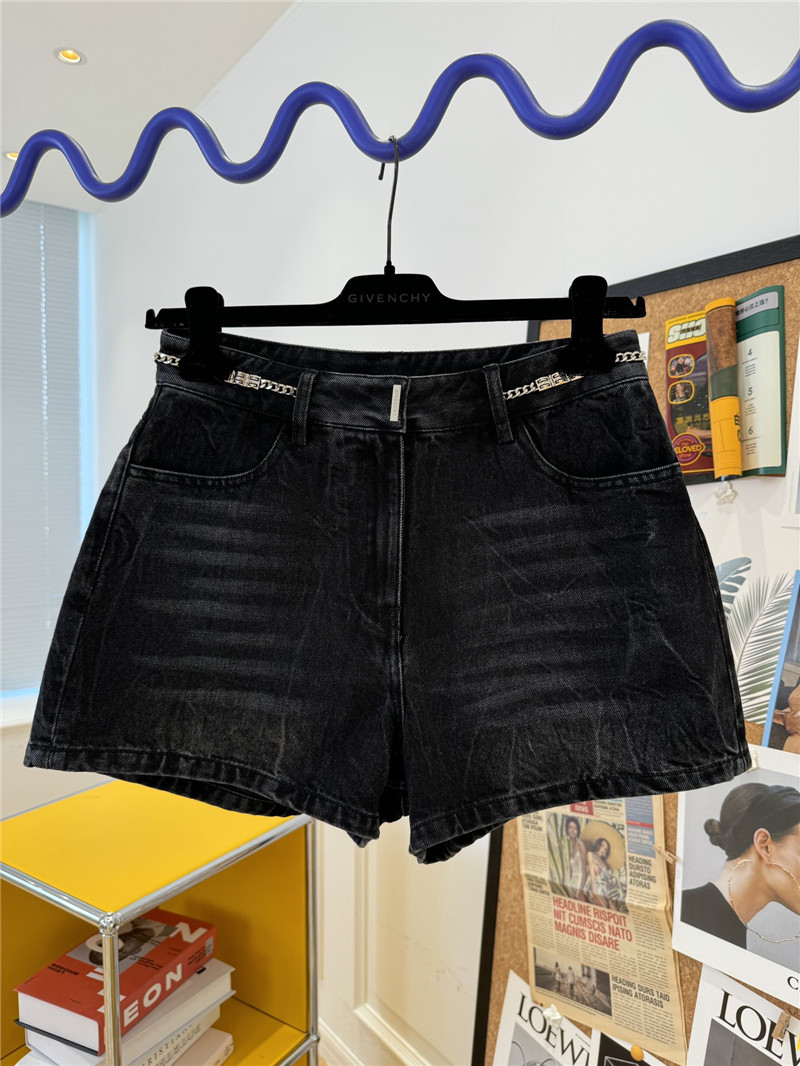 Givenchy chain denim shorts replica clothing sites