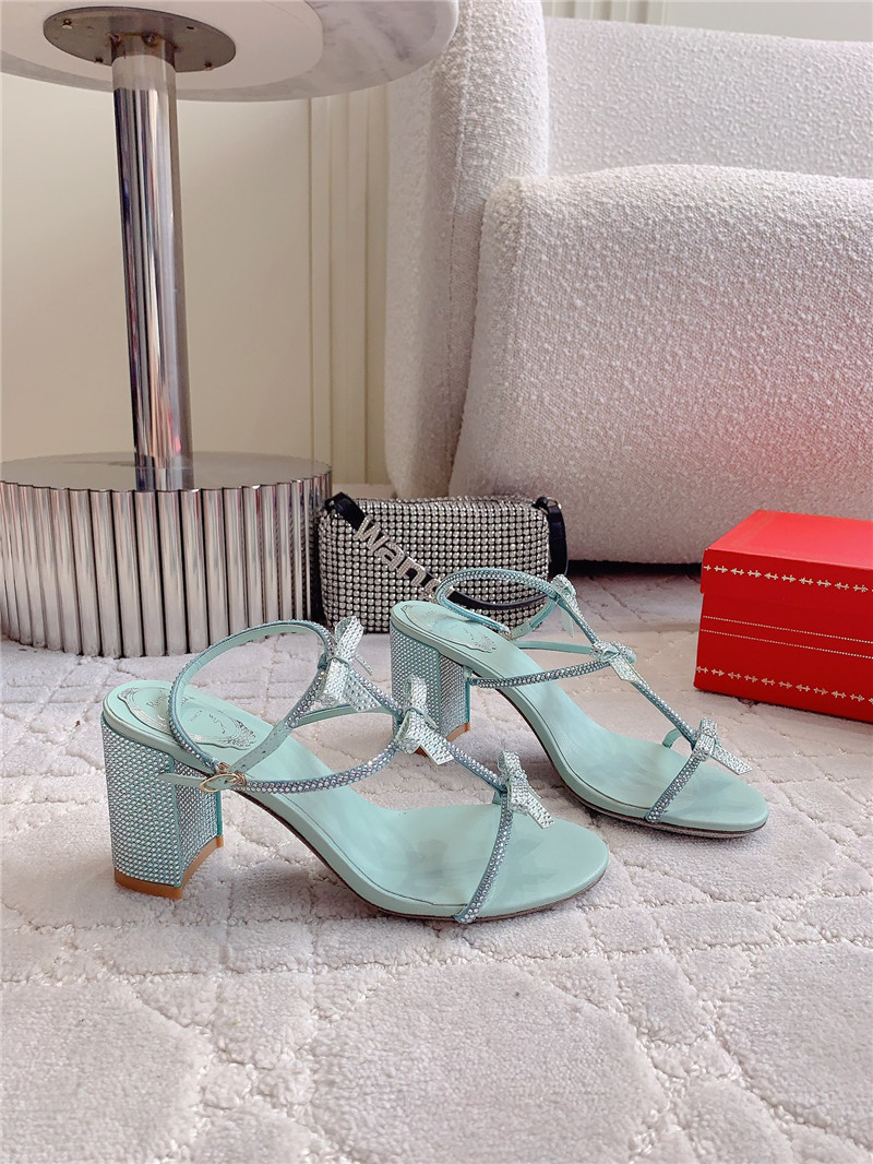 Rene Caovilla Jeweled Caterina Blue Sandals