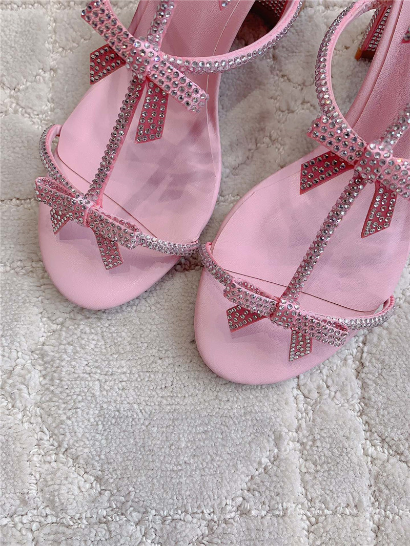 Rene Caovilla Jeweled Caterina Pink Sandals