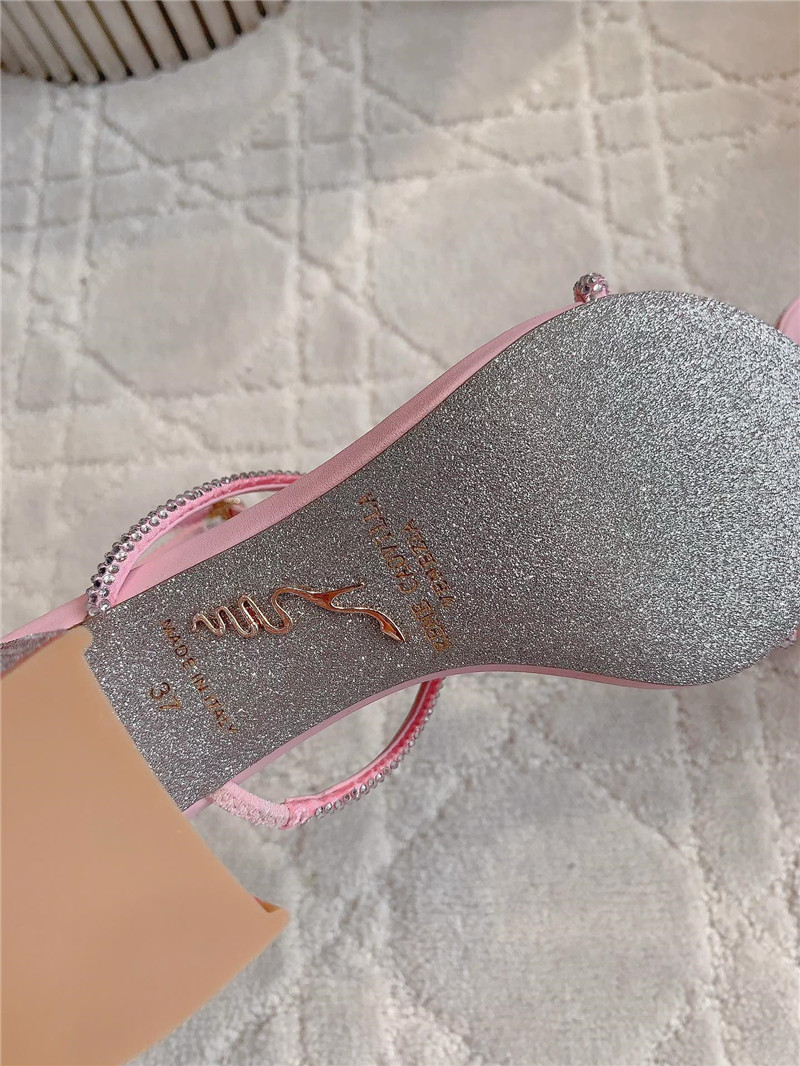 Rene Caovilla Jeweled Caterina Pink Sandals