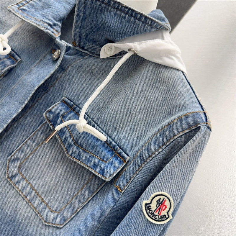 Moncler vintage washed denim jacket replica designer clothes