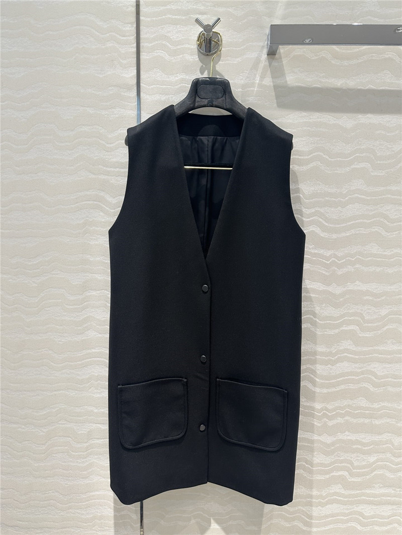 The R0w twill wool vest replica clothes