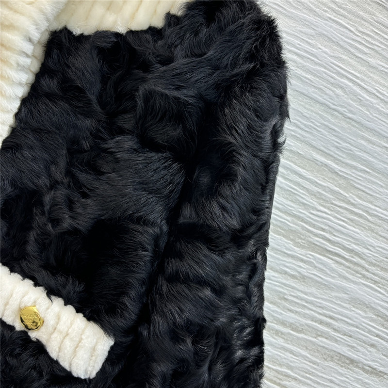 Pra*a crew neck cropped jacket replica d&g clothing