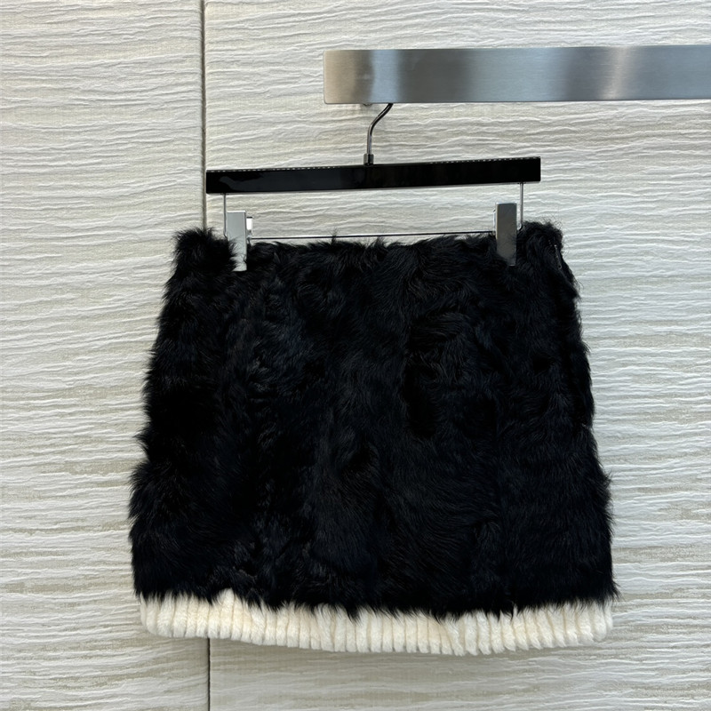 Pra*a french lambswool skirt replica designer clothes