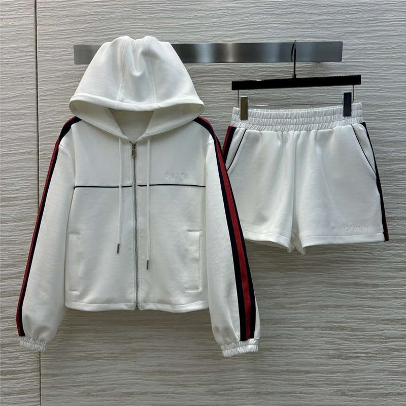 Gvc*1 ribbon stitching embroidered logo suit replica designer clothes