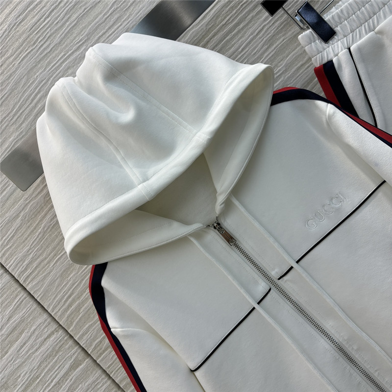 Gvc*1 ribbon stitching embroidered logo suit replica designer clothes