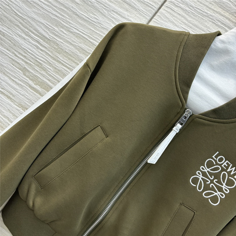 L0ew* stand collar zipper space cotton jacket replica d&g clothing