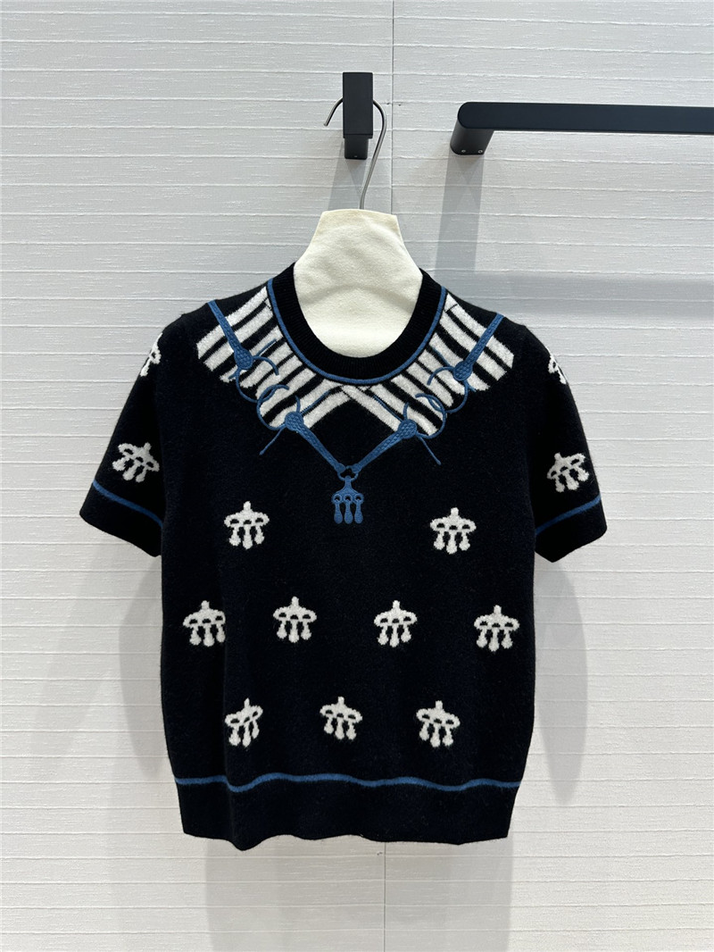 H**me5 cashmere short-sleeved sweater replicas clothes