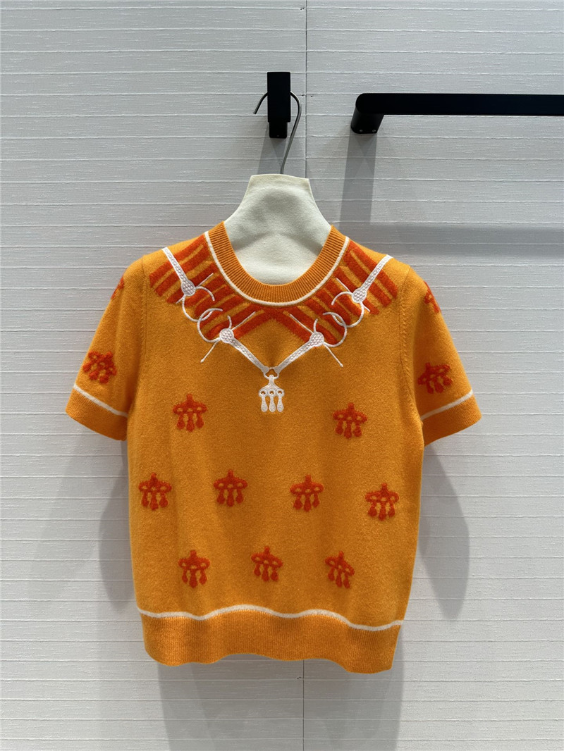 H**me5 cashmere short-sleeved sweater replicas clothes