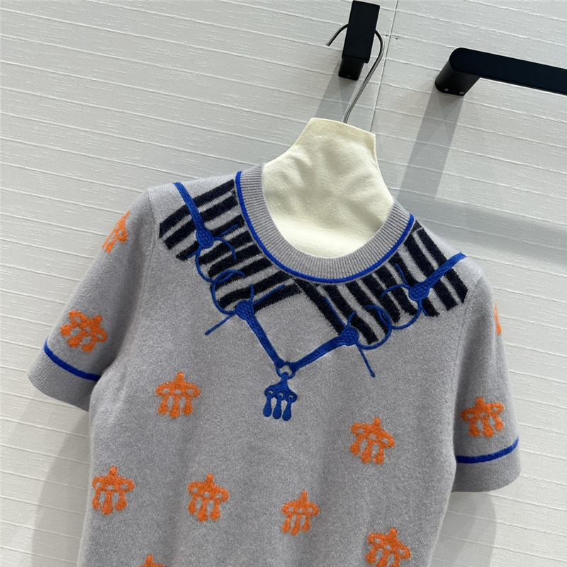 H**me5 cashmere short-sleeved sweater replicas clothes