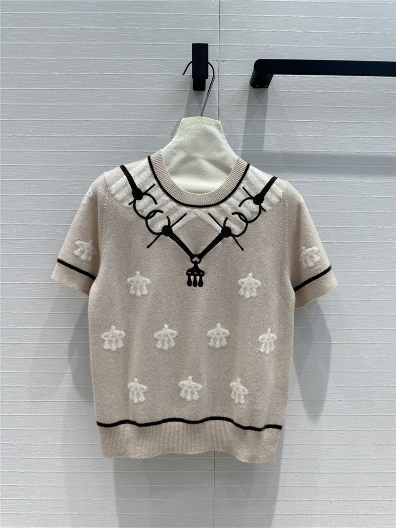 H**me5 cashmere short-sleeved sweater replicas clothes