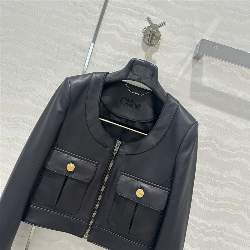 Chloé short lambskin jacket replica clothes
