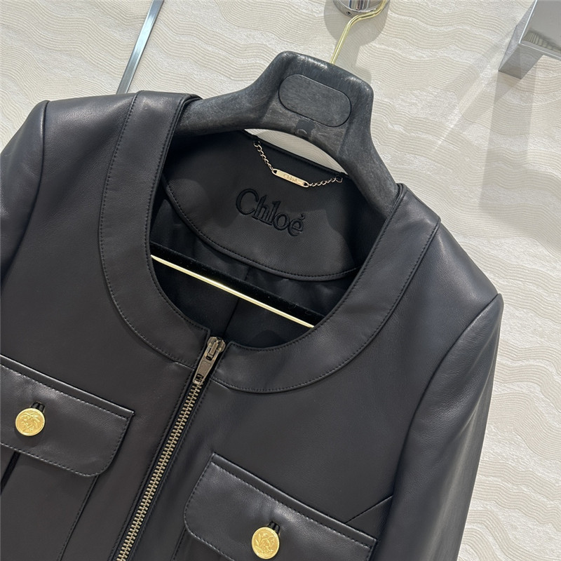 Chloé short lambskin jacket replica clothes
