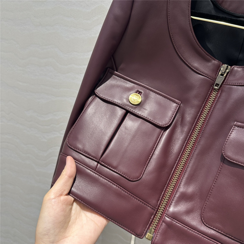Chloé short lambskin jacket replica clothes