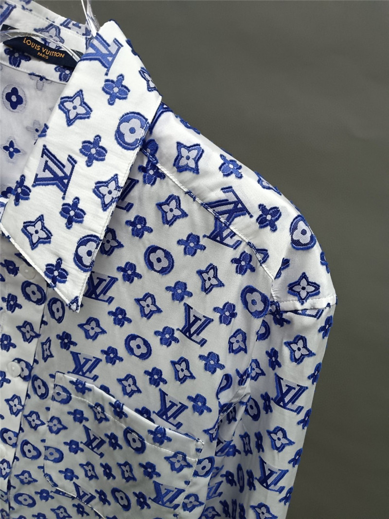 l0vis Vvtt0n lv logo print long sleeve shirt replicas clothes