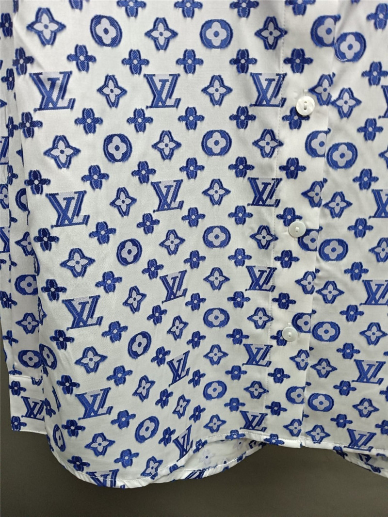 l0vis Vvtt0n lv logo print long sleeve shirt replicas clothes