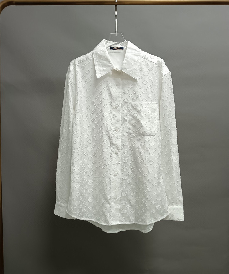 l0vis Vvtt0n lv logo print long sleeve shirt replicas clothes