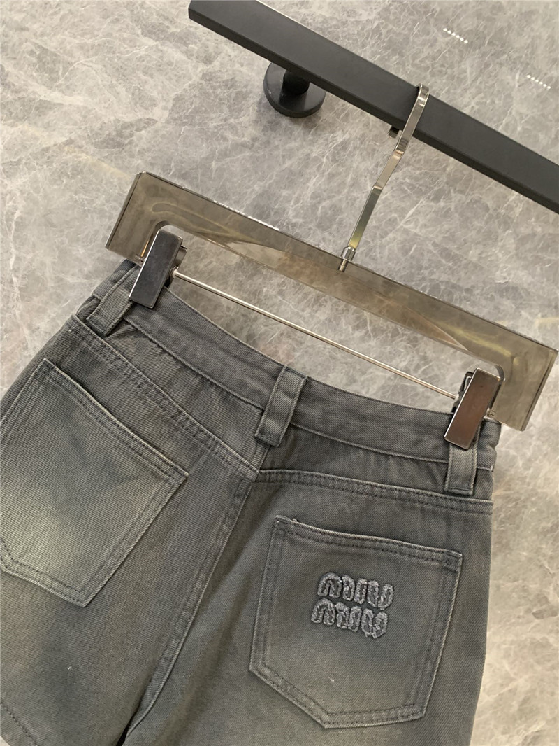 M1um1u denim shorts replica d&g clothing