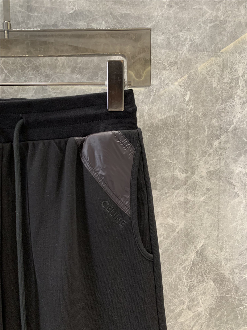 Ce1i*e black wide-leg sweatpants