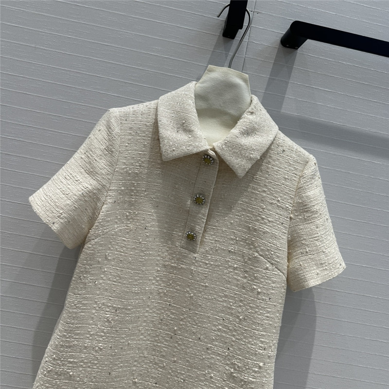 Va1e*ntin0 soft tweed short sleeve dress replica d&g clothing