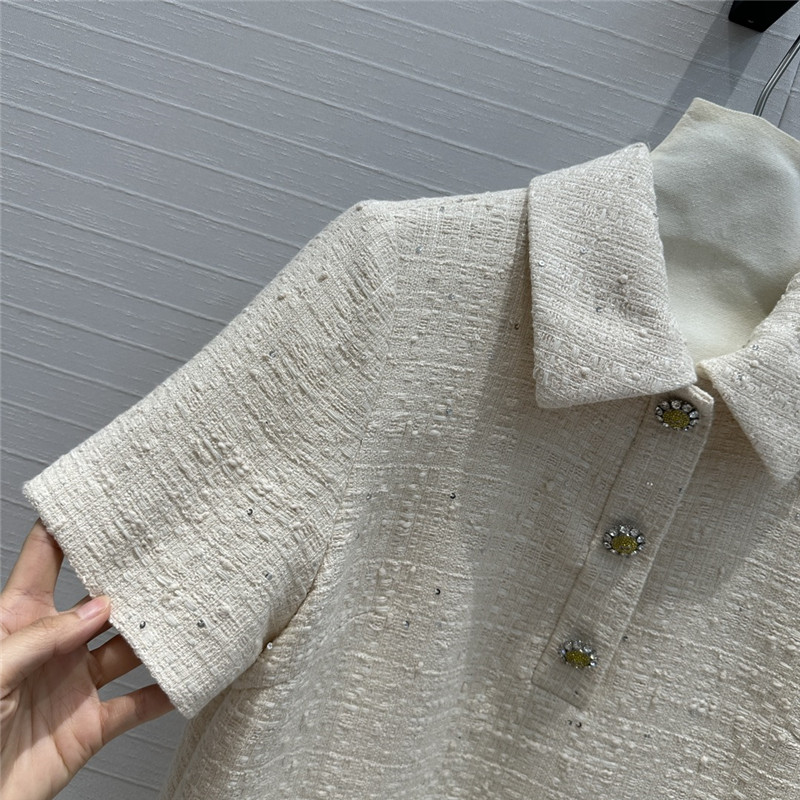 Va1e*ntin0 soft tweed short sleeve dress replica d&g clothing