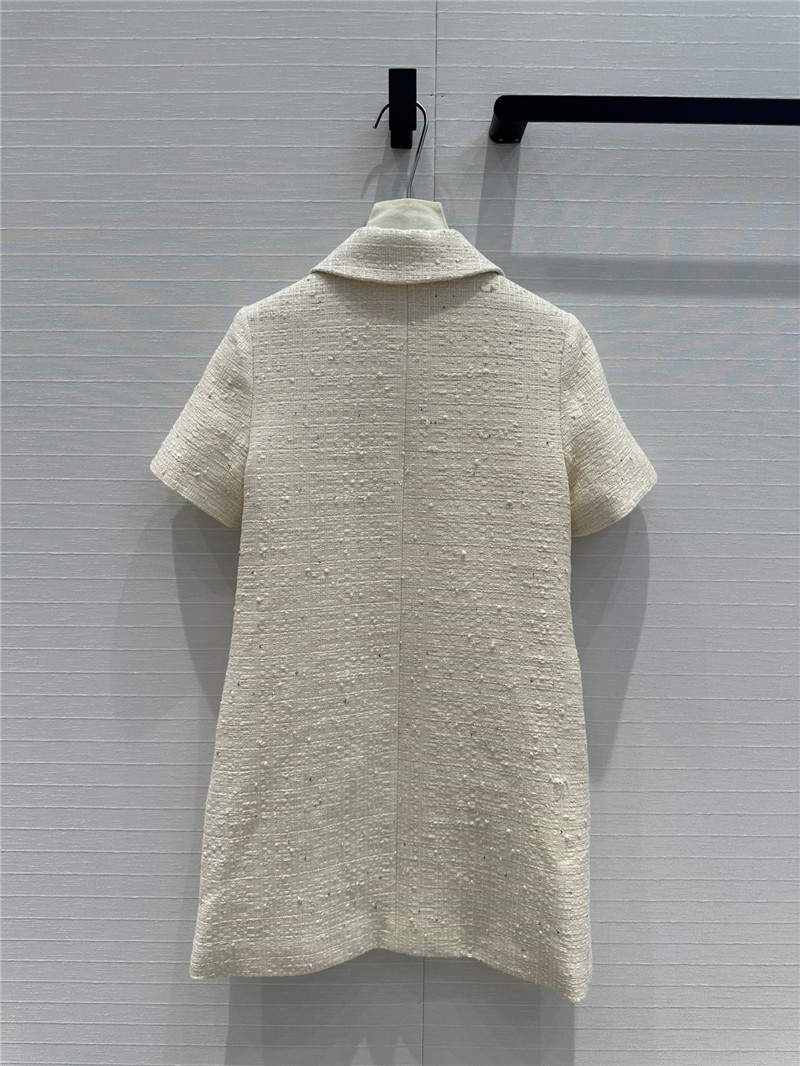 Va1e*ntin0 soft tweed short sleeve dress replica d&g clothing