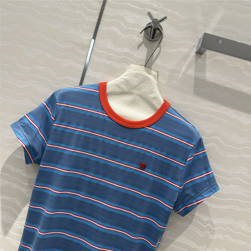 acne studios striped short-sleeved T-shirt replica d&g clothing