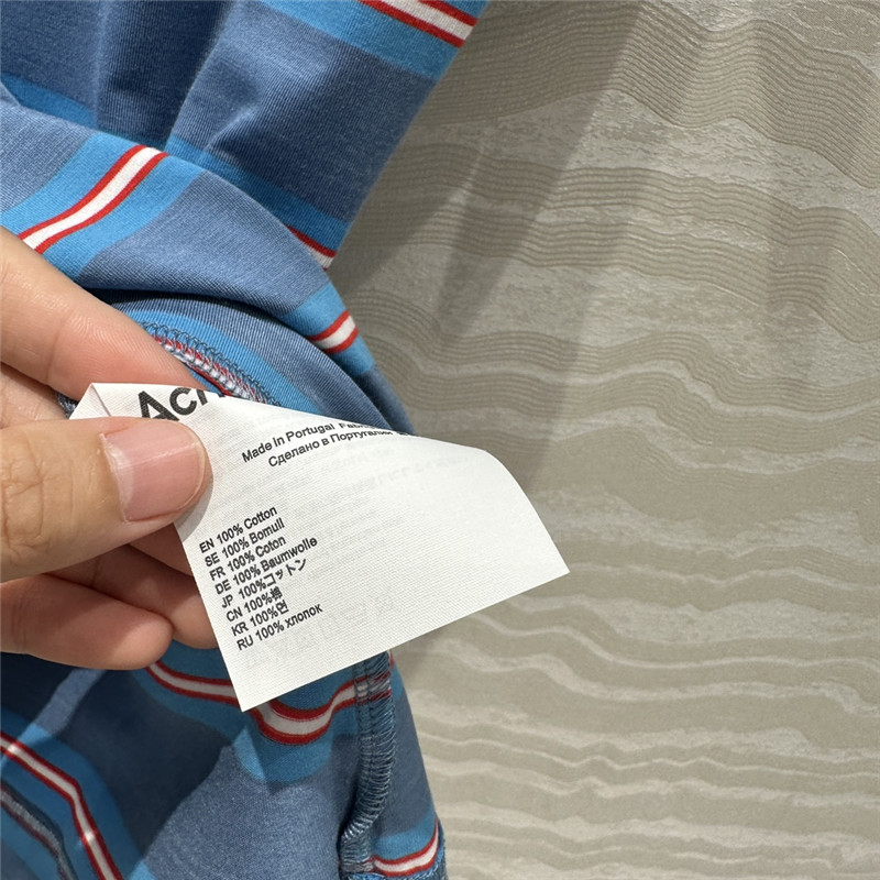 acne studios striped short-sleeved T-shirt replica d&g clothing