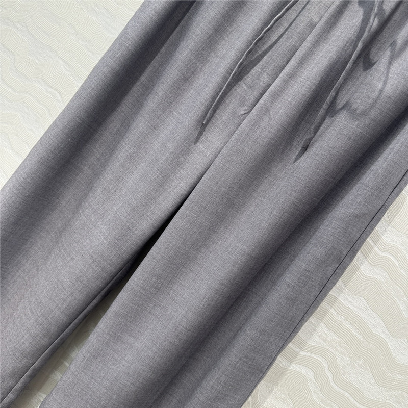 The R0w grey straight pants replica d&g clothing
