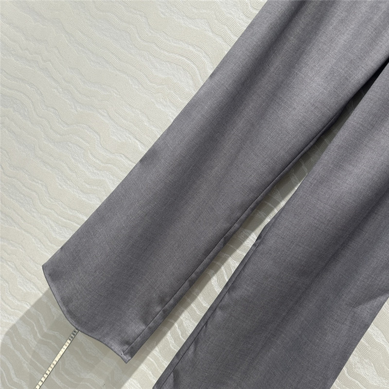 The R0w grey straight pants replica d&g clothing