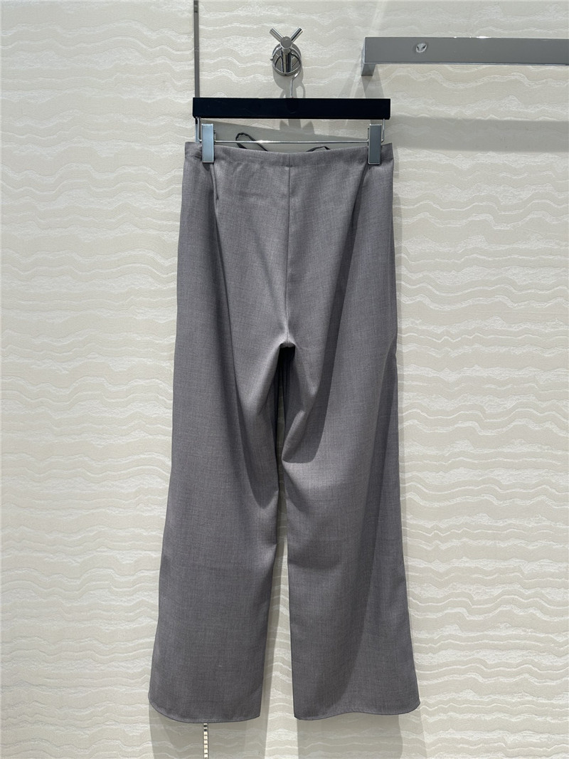 The R0w grey straight pants replica d&g clothing