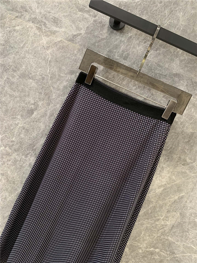 Ch**el logo polka dot elastic ribbon skirt replica clothing