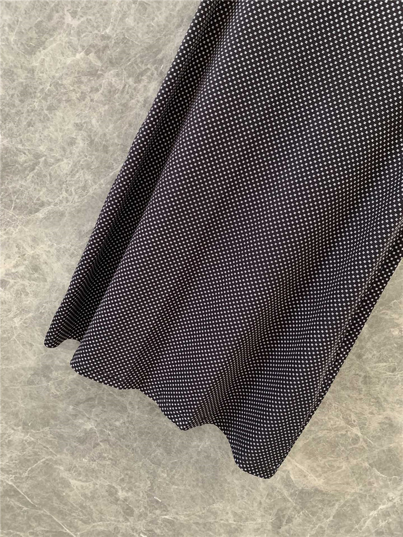 Ch**el logo polka dot elastic ribbon skirt replica clothing