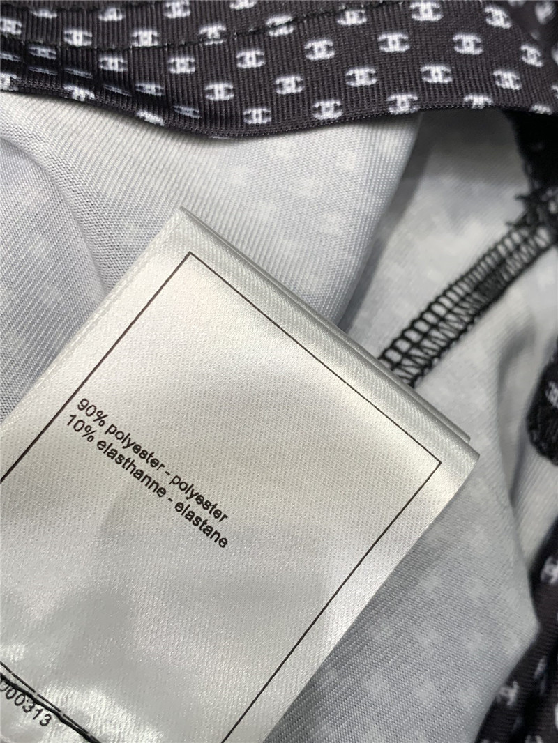 Ch**el logo polka dot elastic ribbon skirt replica clothing