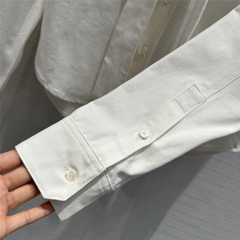 L0ew* bow tie lapel denim shirt replica clothing sites