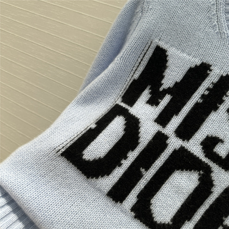 D10r slogan jacquard cashmere sweater replica clothes