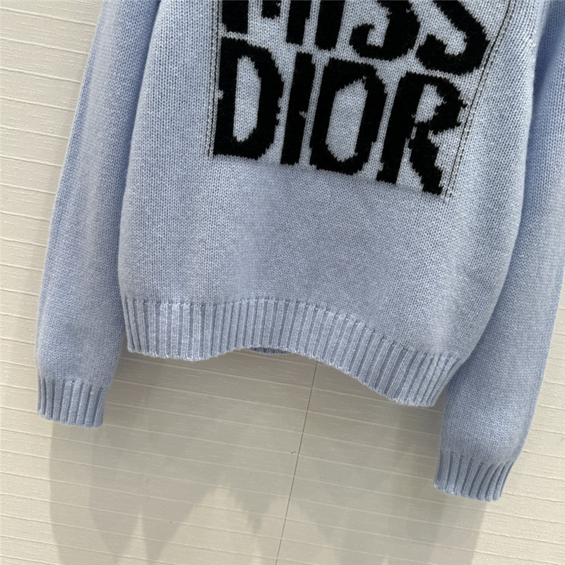 D10r slogan jacquard cashmere sweater replica clothes