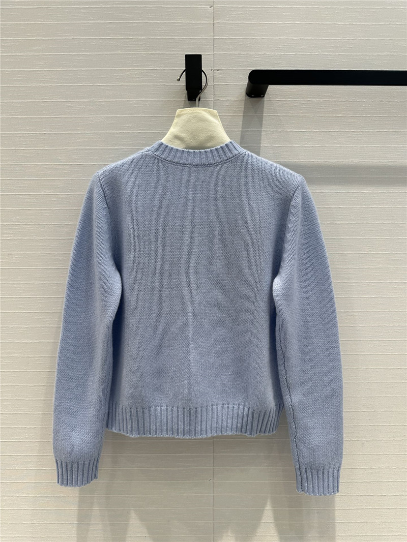 D10r slogan jacquard cashmere sweater replica clothes
