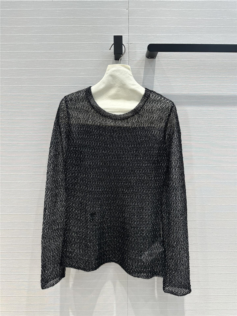 D10r black and silver mohair pullover sweater replicas clothes
