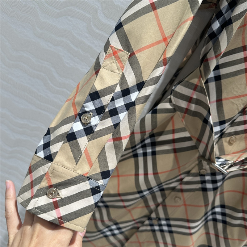 Bv*b*rry vintage check shirt dress replica d&g clothing