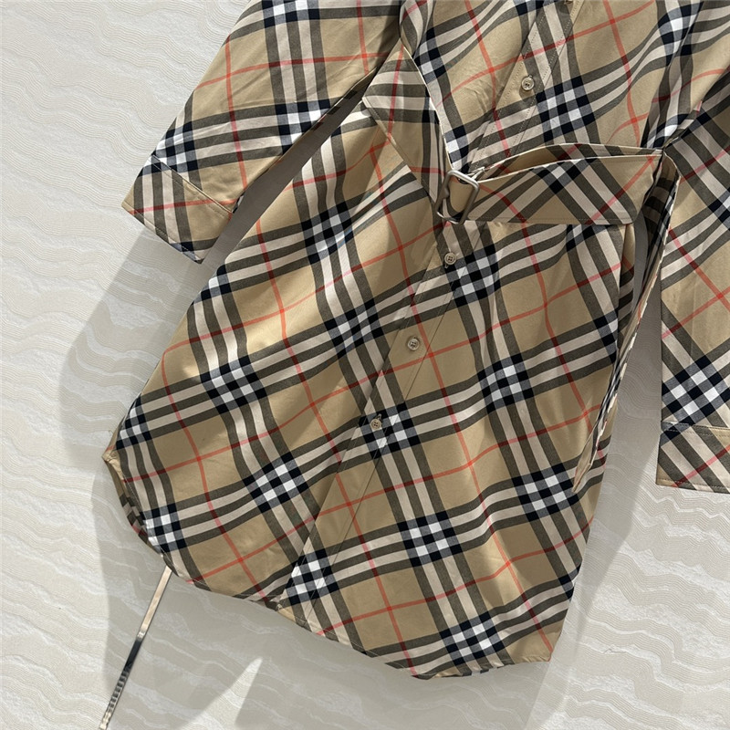 Bv*b*rry vintage check shirt dress replica d&g clothing