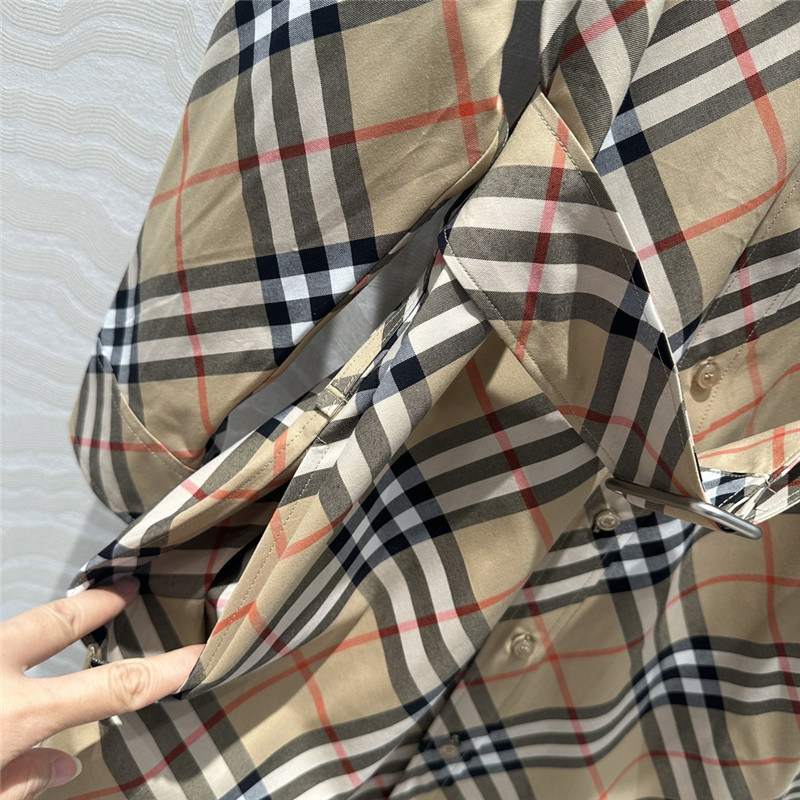 Bv*b*rry vintage check shirt dress replica d&g clothing