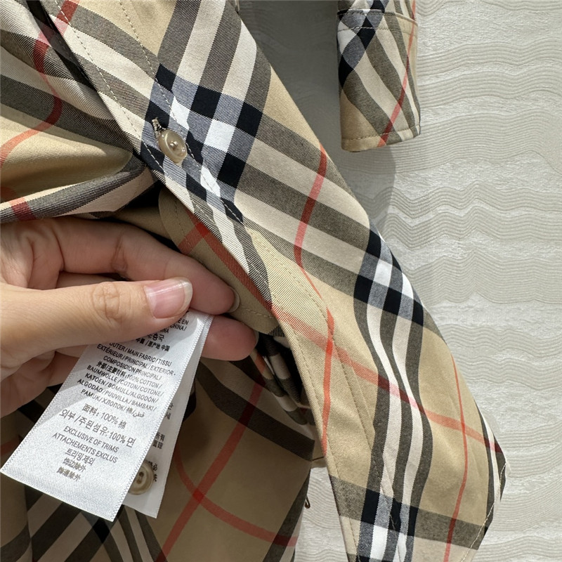 Bv*b*rry vintage check shirt dress replica d&g clothing