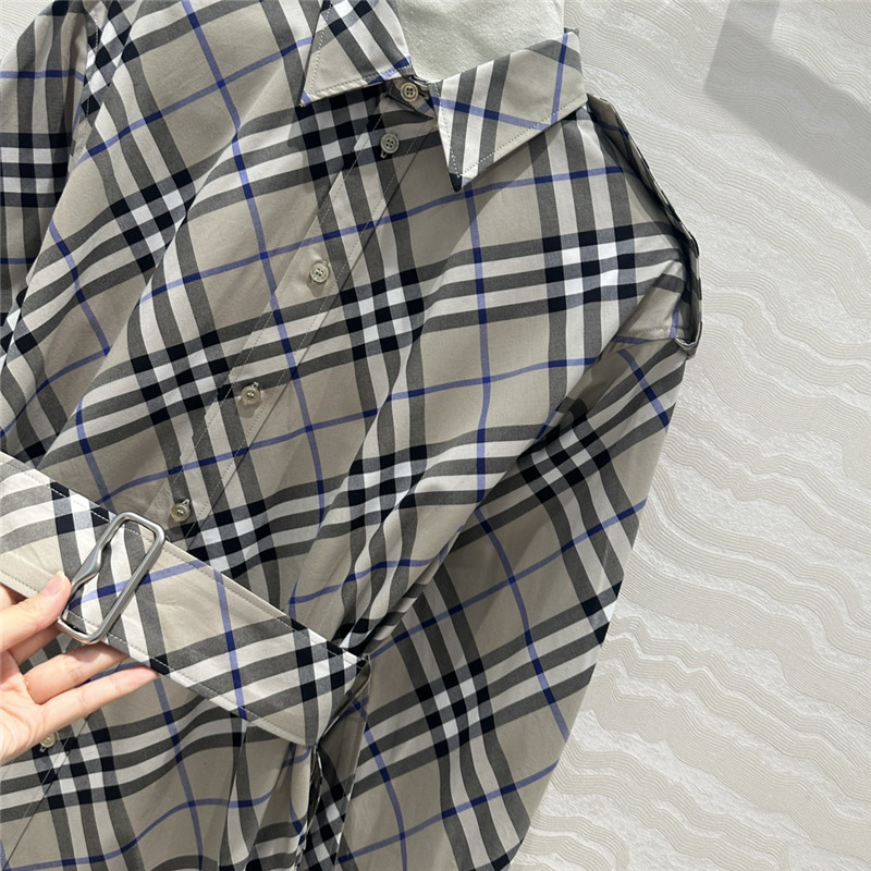 Bv*b*rry vintage check shirt dress replica d&g clothing