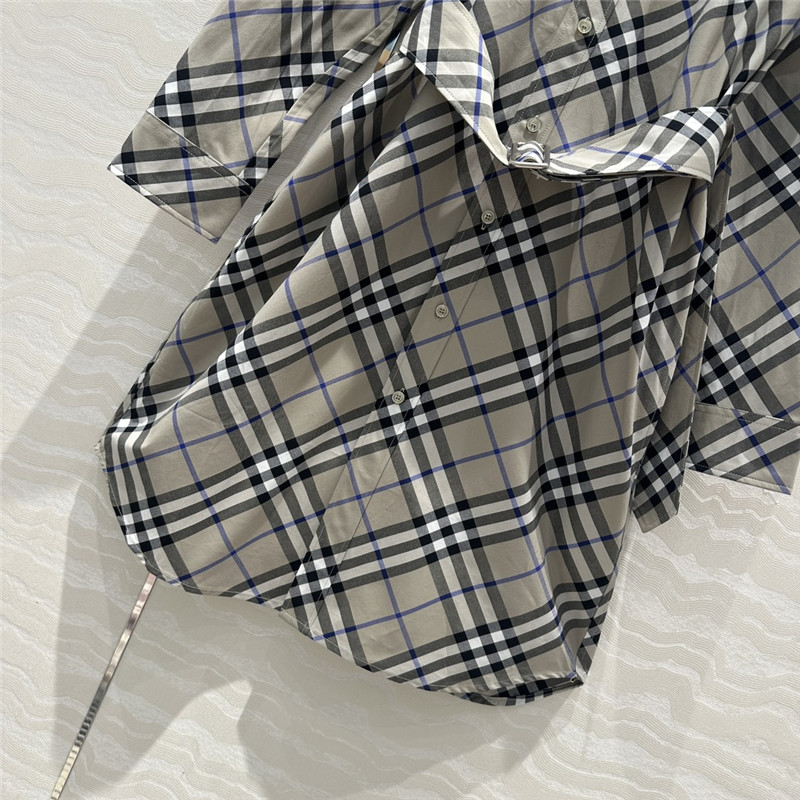 Bv*b*rry vintage check shirt dress replica d&g clothing