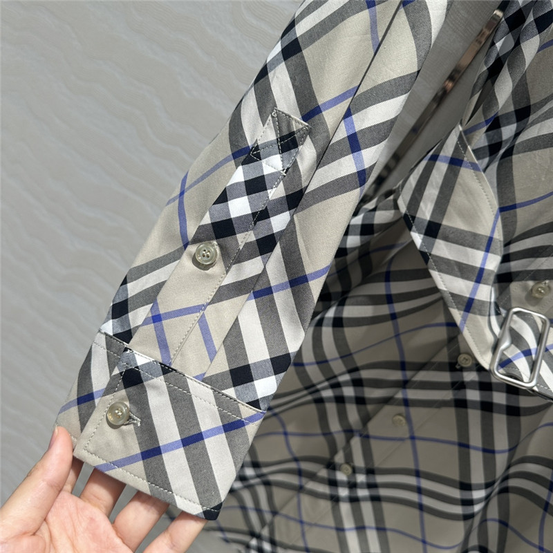 Bv*b*rry vintage check shirt dress replica d&g clothing