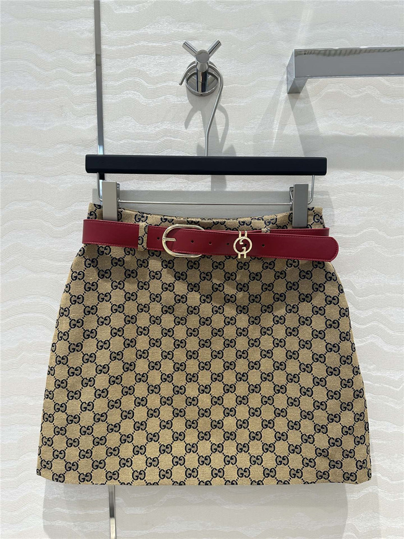 Gvc*1 old flower jacquard a-line mini skirt replica clothes