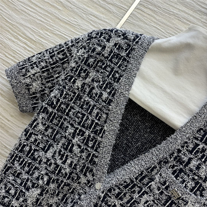 Givenchy V-neck knitted short-sleeved cardigan replica clothing