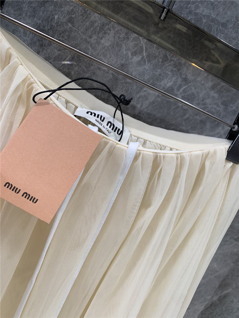 M1um1u romantic mesh skirt replica designer clothes